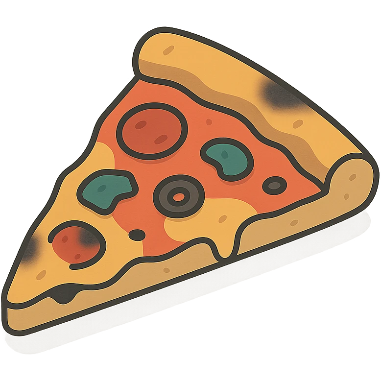 bad looking pizza emoji