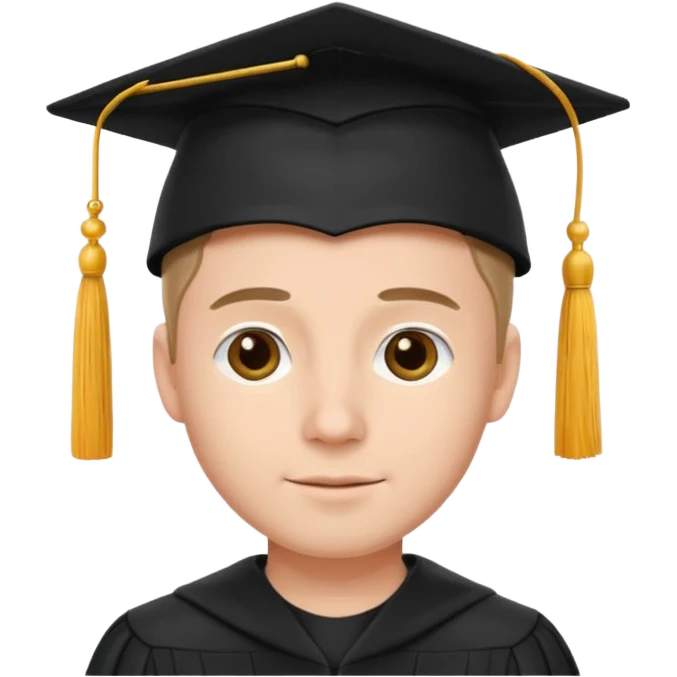 male university graduate emoji