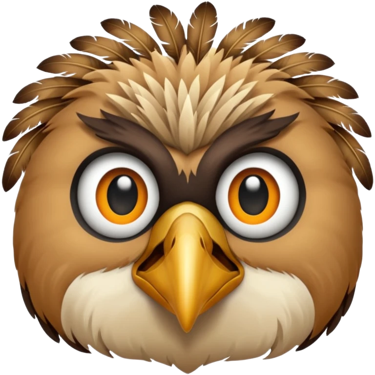 desert bird face emoji