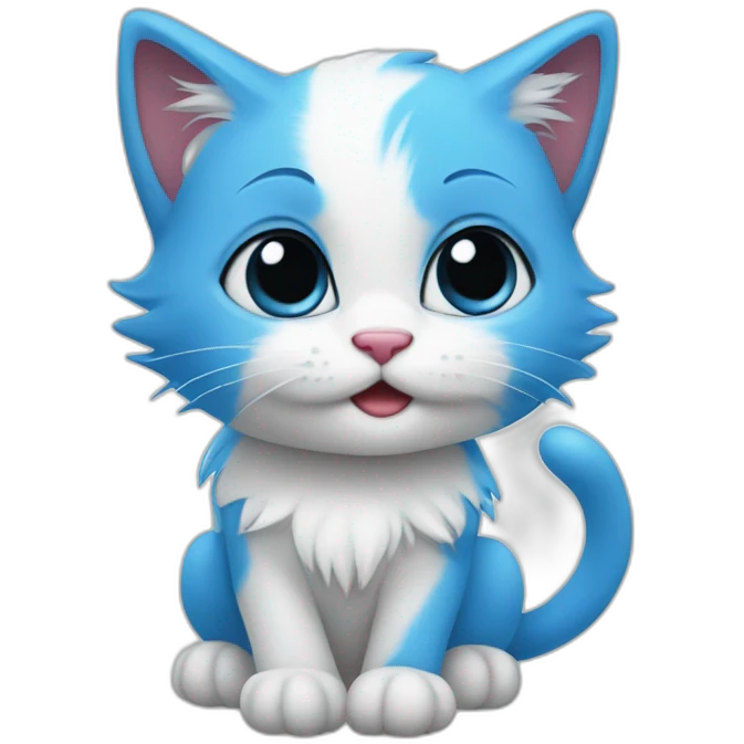 Smurf kitten emoji