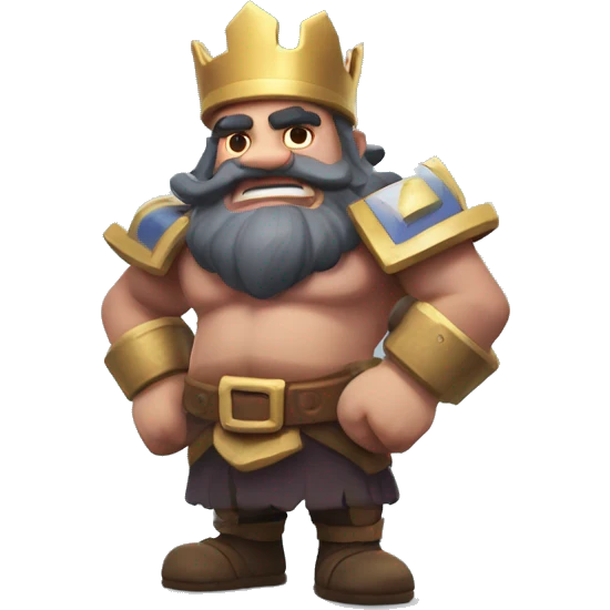 Design a Clash Royale-style emote featuring the Royal Giant emoji