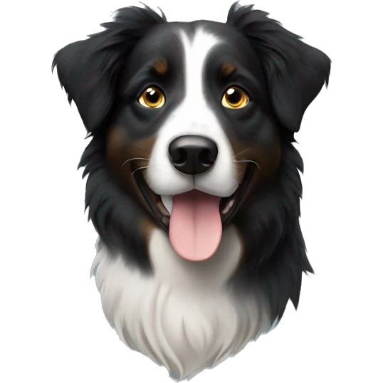 All black Australian shepherd  emoji