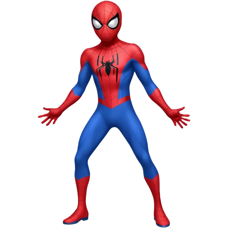 Spiderman full body doodle shock emoji
