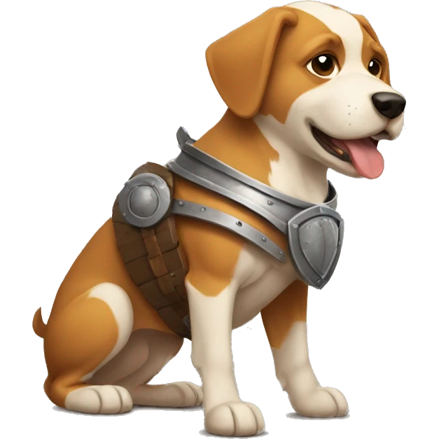 gladiator shield dog emoji