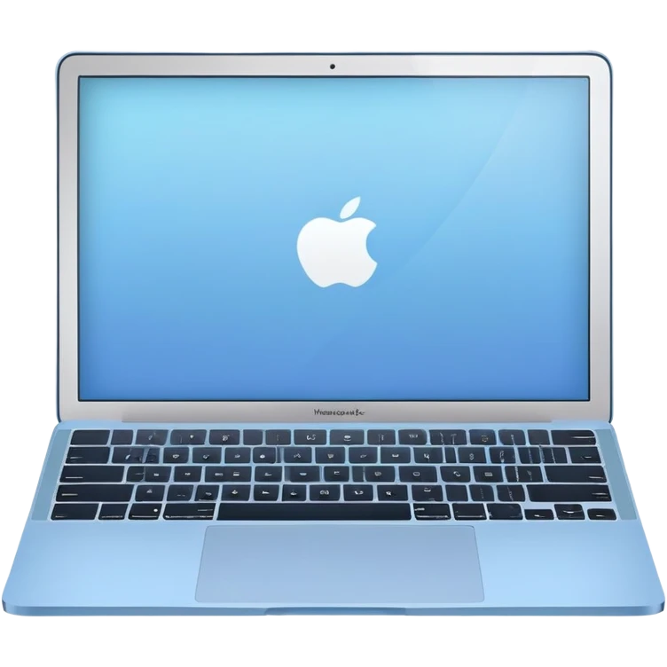 macbook pastel blue emoji