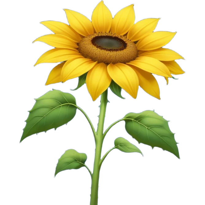 Sunflower in night sky emoji