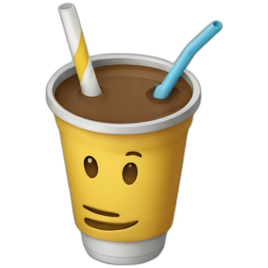 mate and straw cup southamerican tee emoji