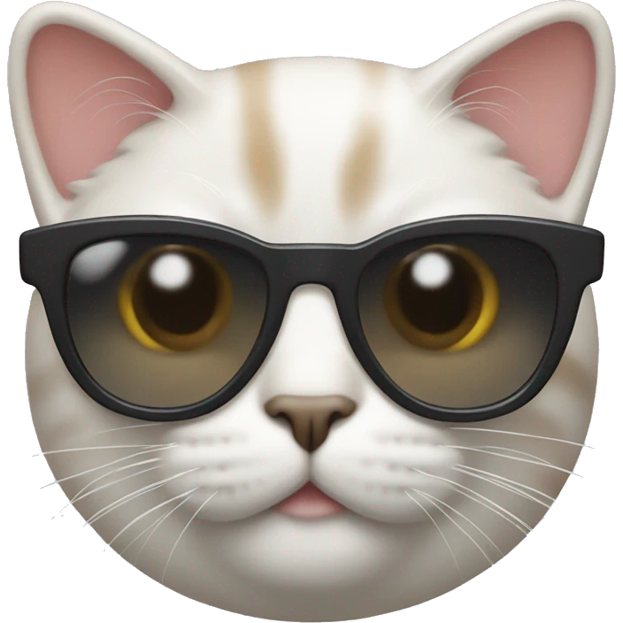 Cat with prada sunglasses emoji
