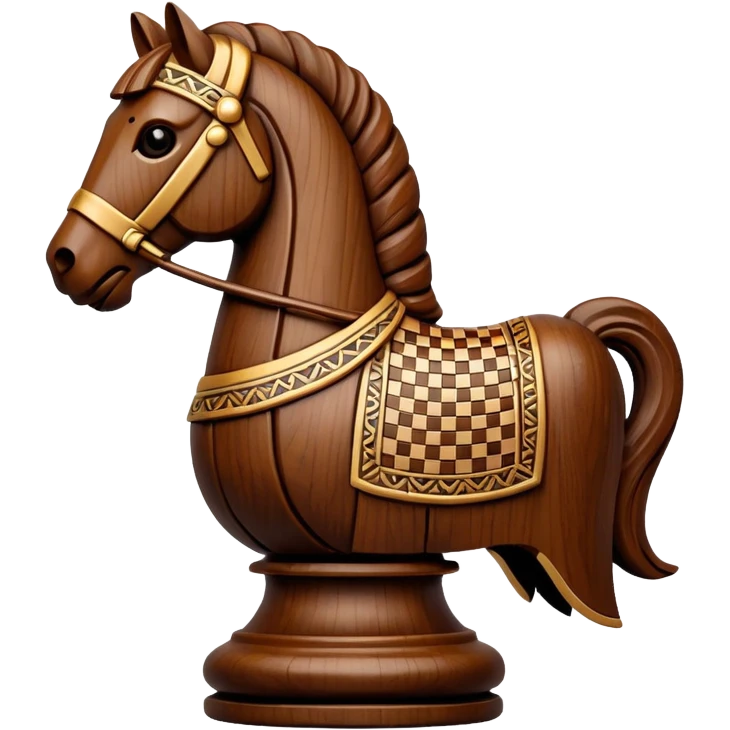 Trojan horse chess piece emoji