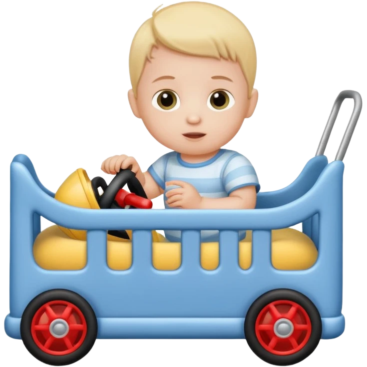 baby in bid with toy car







 emoji