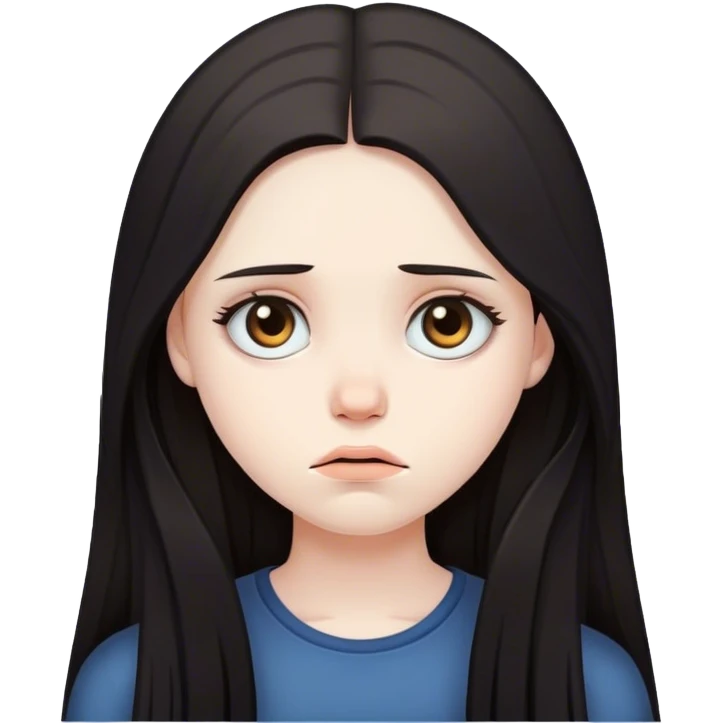 Sad girl emoji