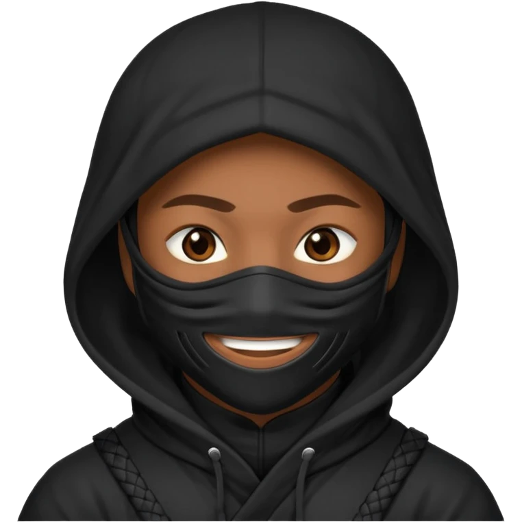 Ninja con ojos de enamorado  emoji