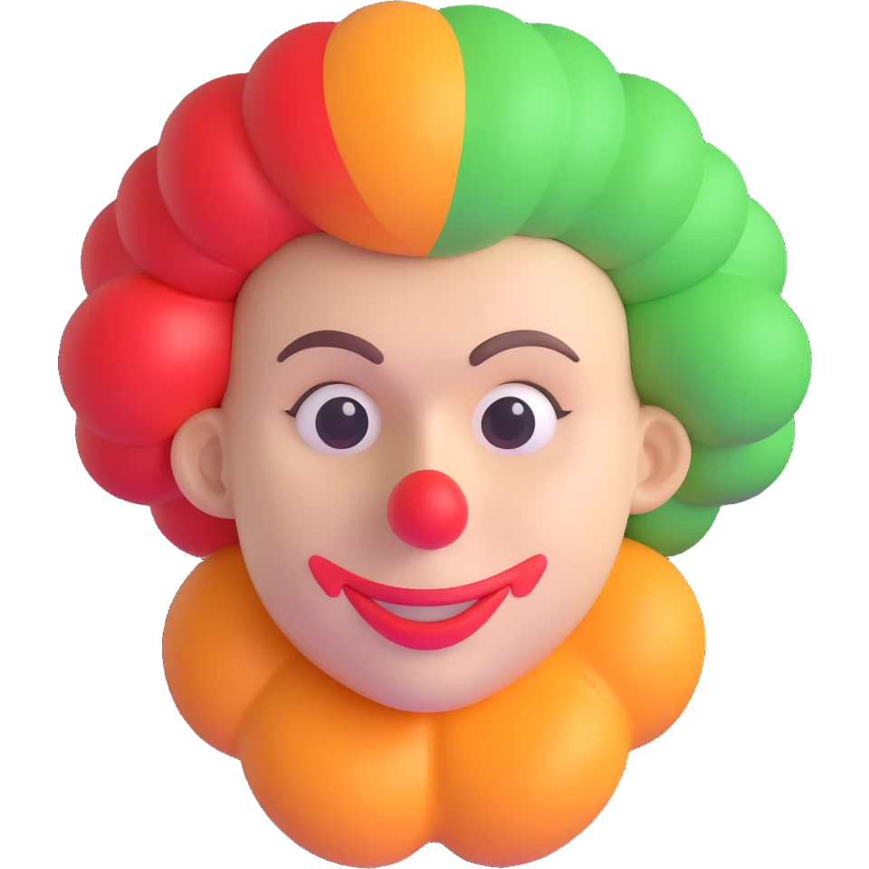 clown's wig emoji