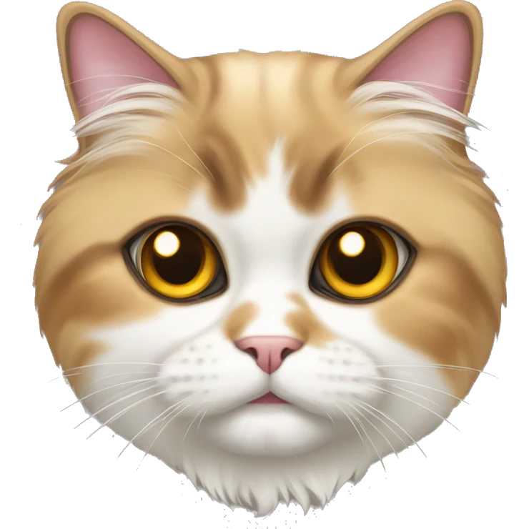 Calico Persian cat emoji