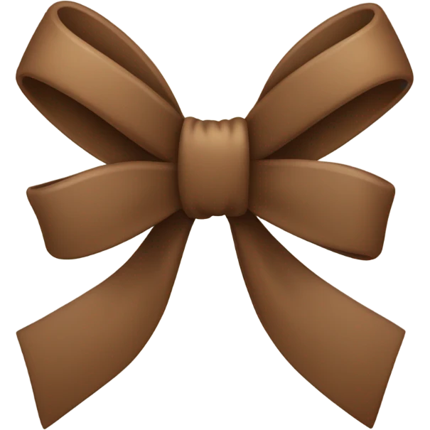 brown cute bow emoji