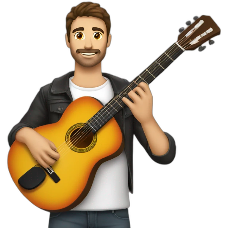homme espagnol avec guitare espagnol emoji