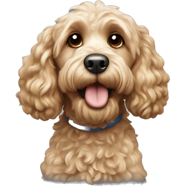 Cockapoo dog  emoji
