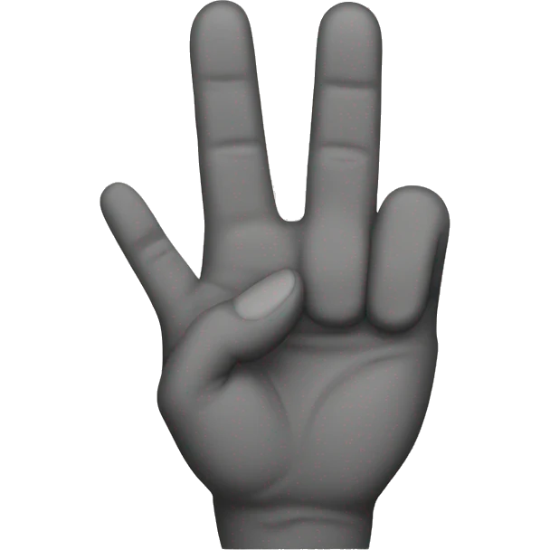 Two finger hand position  emoji