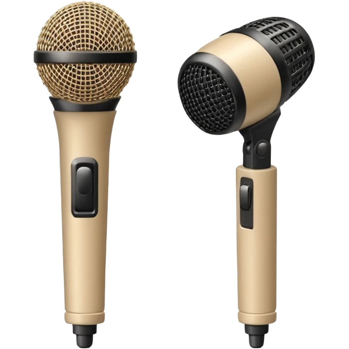 Beige small mics emoji