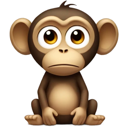 Super sad monkey  emoji