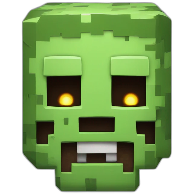 minecraft zombie head emoji emoji