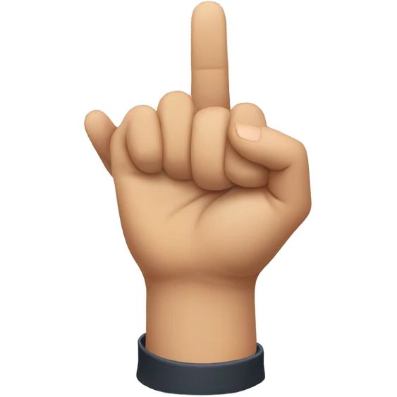 hand, finger pointing, fingers not showing emoji
