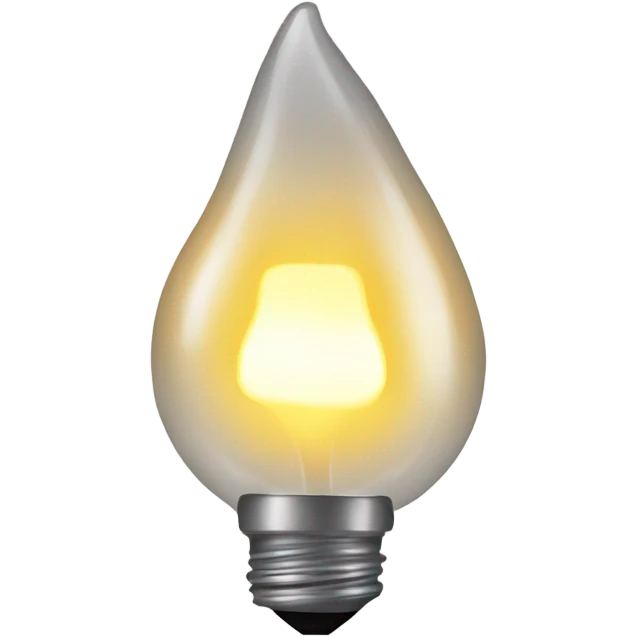 una bombilla de luz apagada emoji