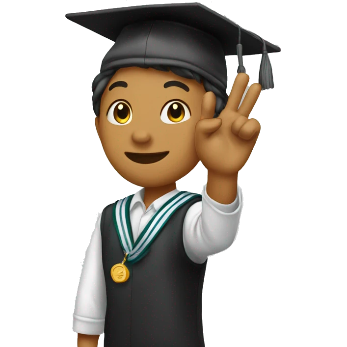 Student saluting emoji