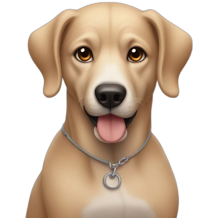 dog with his misstress emoji