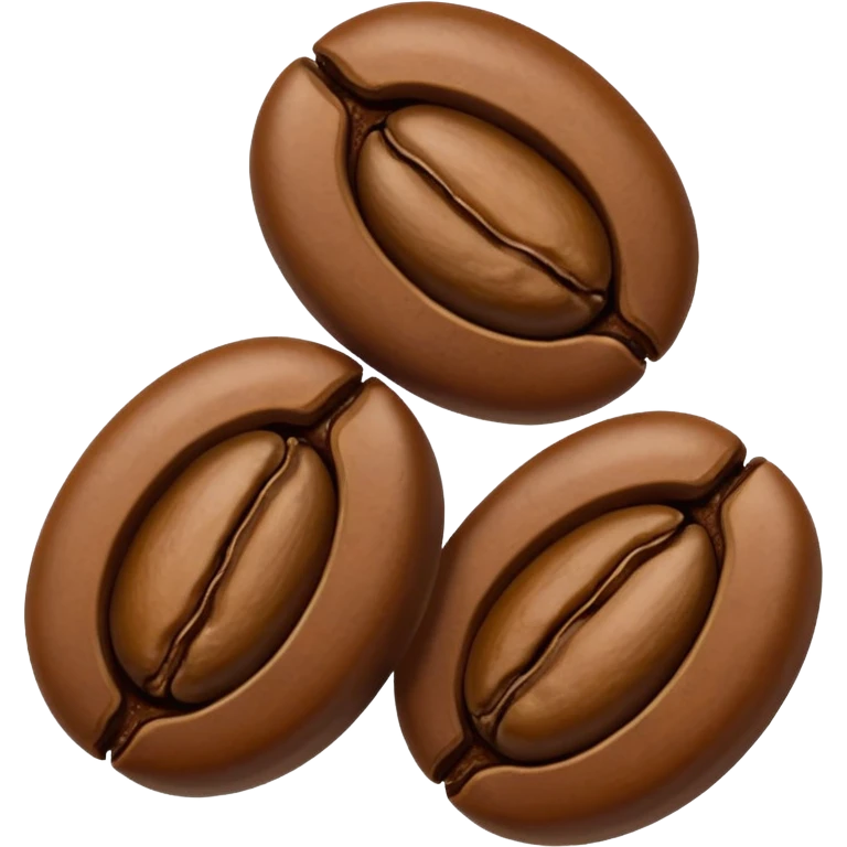 Three espresso beans three emoji