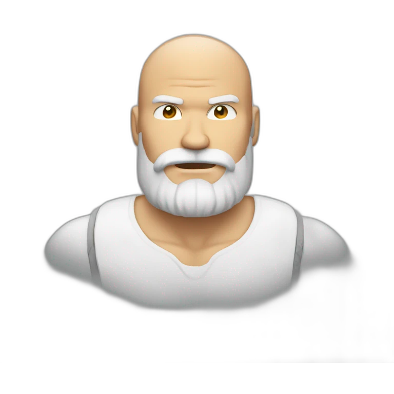 Big-Muscular-man-white-air-white-beard emoji