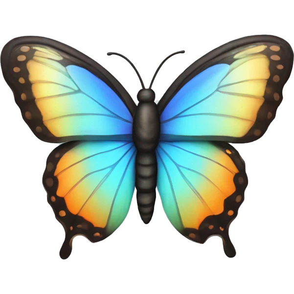 butterfly with iridescent wings emoji