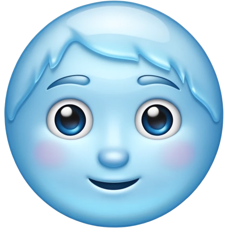 frozen emoji blue emoji