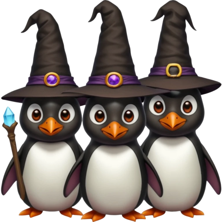 tall Demons Penguins with Witch Hat emoji