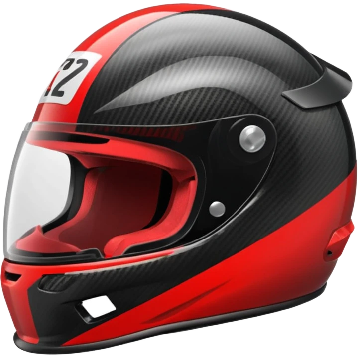 Formula racer helmet emoji