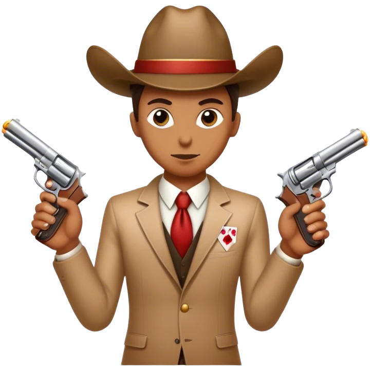 Poker gun Jewish emoji