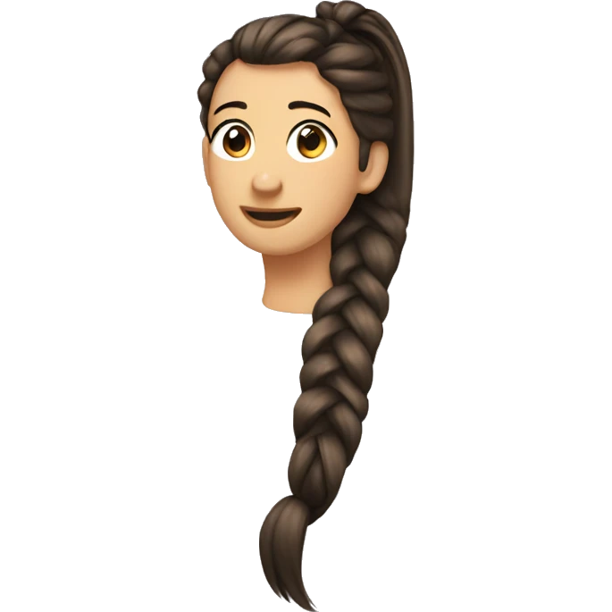 ponytail emoji