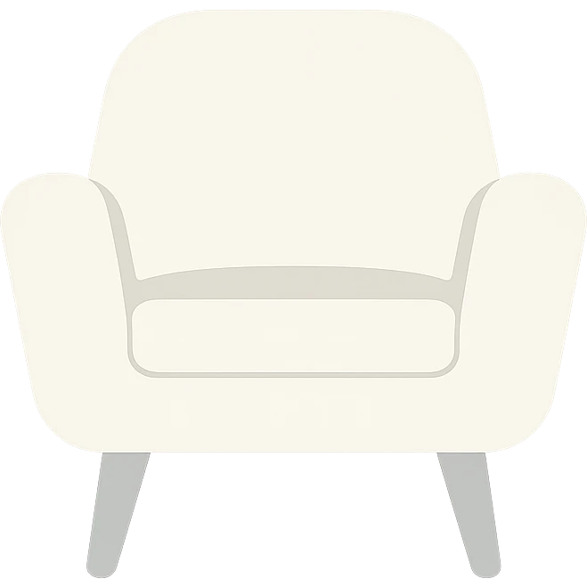 white cozy chair emoji
