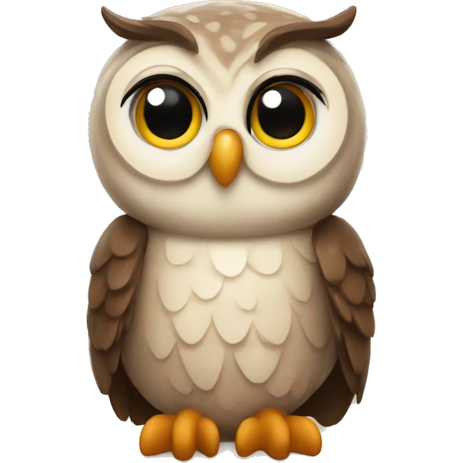 An owl in love  emoji