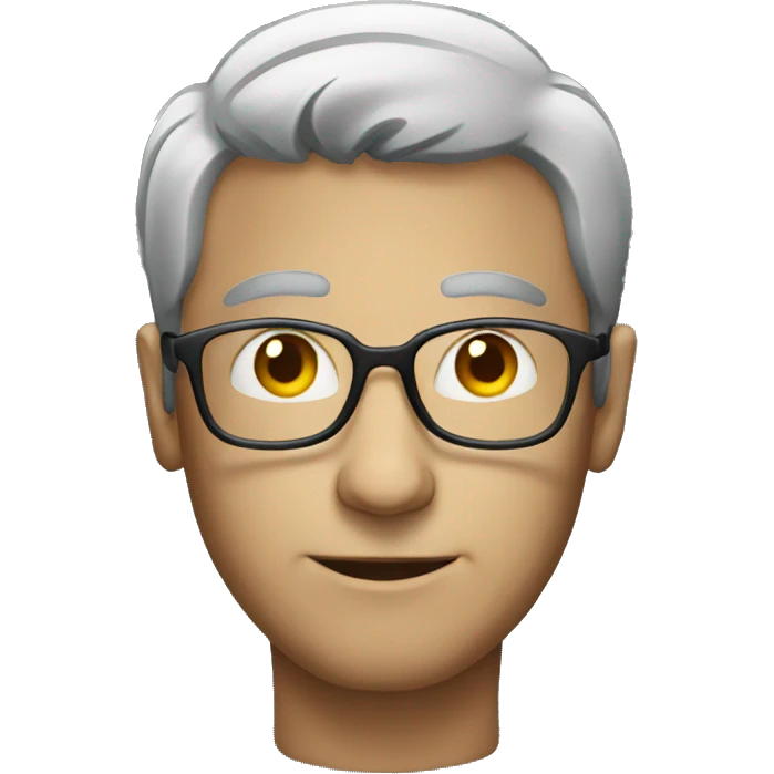 man with glass emoji