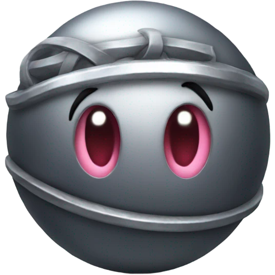 Metal Kirby ball emoji