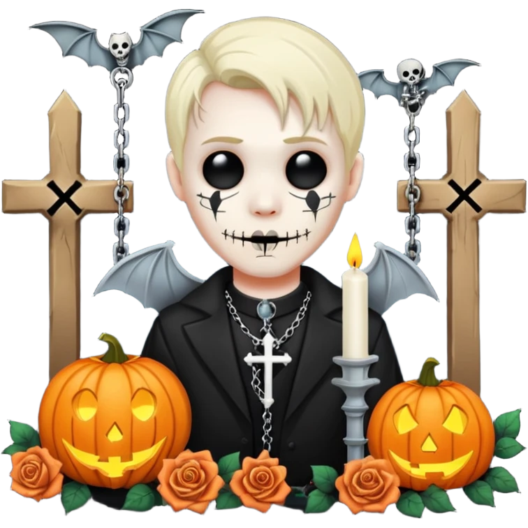 Chris motionless  🕸🦇♱🎃🥀⚰️🪦⛓🕯🎶🎤 emoji