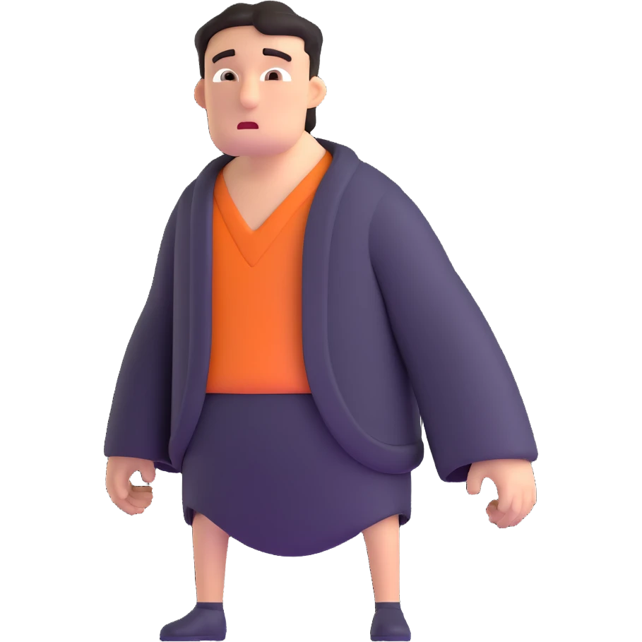 person with drooping shoulders and a guilty expression, showing avoidance of responsibility emoji