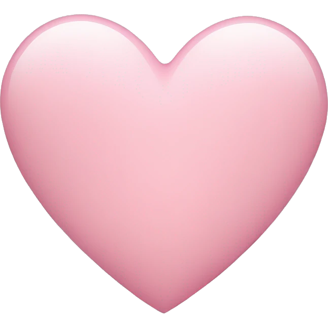 light pink heart emoji