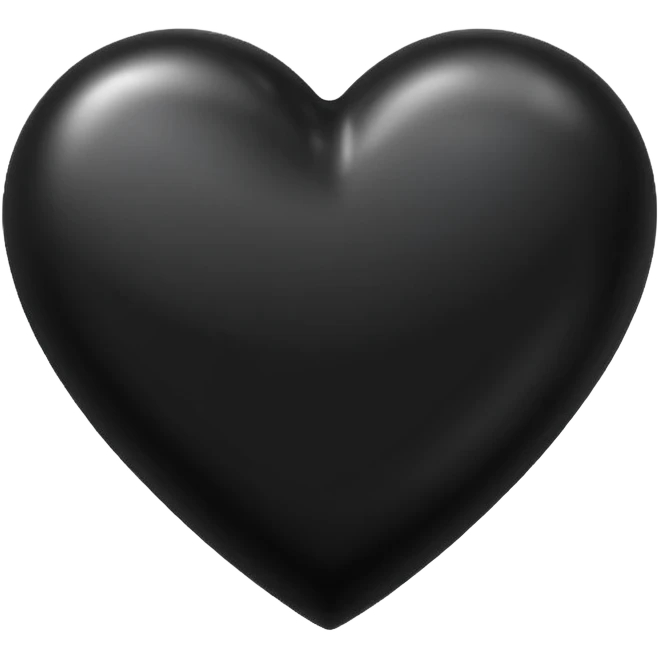Siyah Kalp emoji