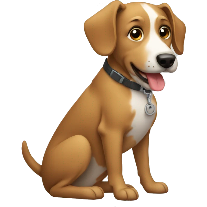 Dog using laptop emoji