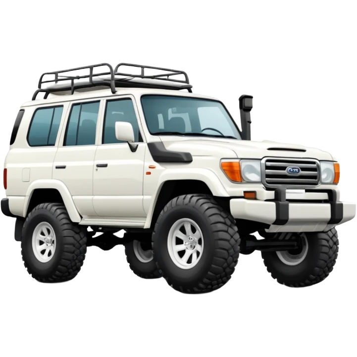 white land cruiser  emoji