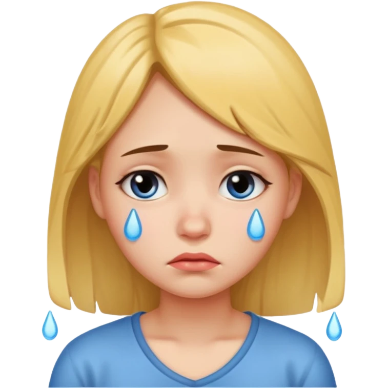 Sad but cute emoji