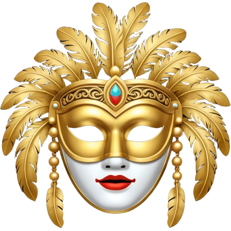 ancient Roman party mask emoji