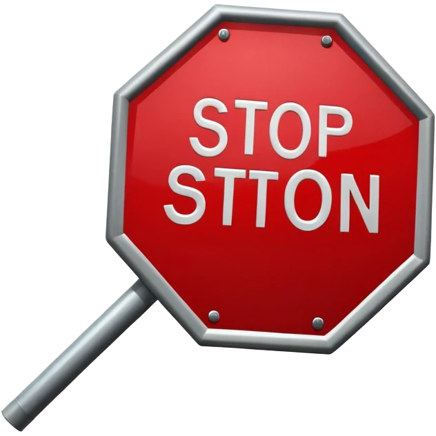 Stop sign emoji